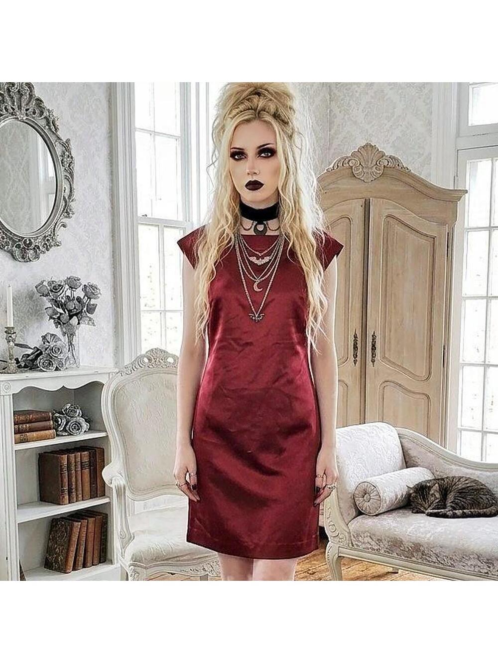 Max and Cleo Women's Burgundy Dress